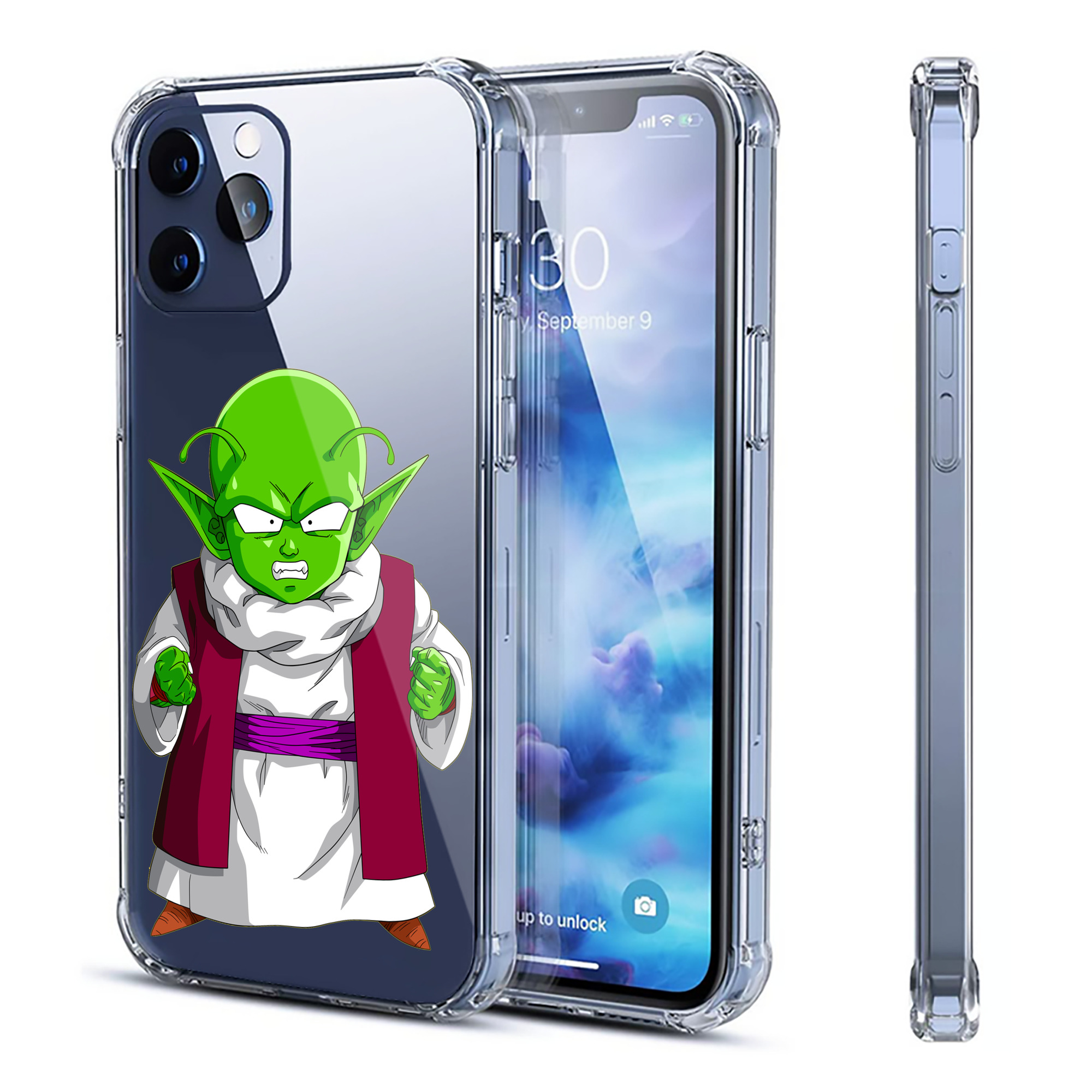 （画像用） ドラゴンボール ピッコロ DRAGON BALL Piccolo 【iPhone 12シリーズ対応】透明スマホケース（クリアソフトケース）